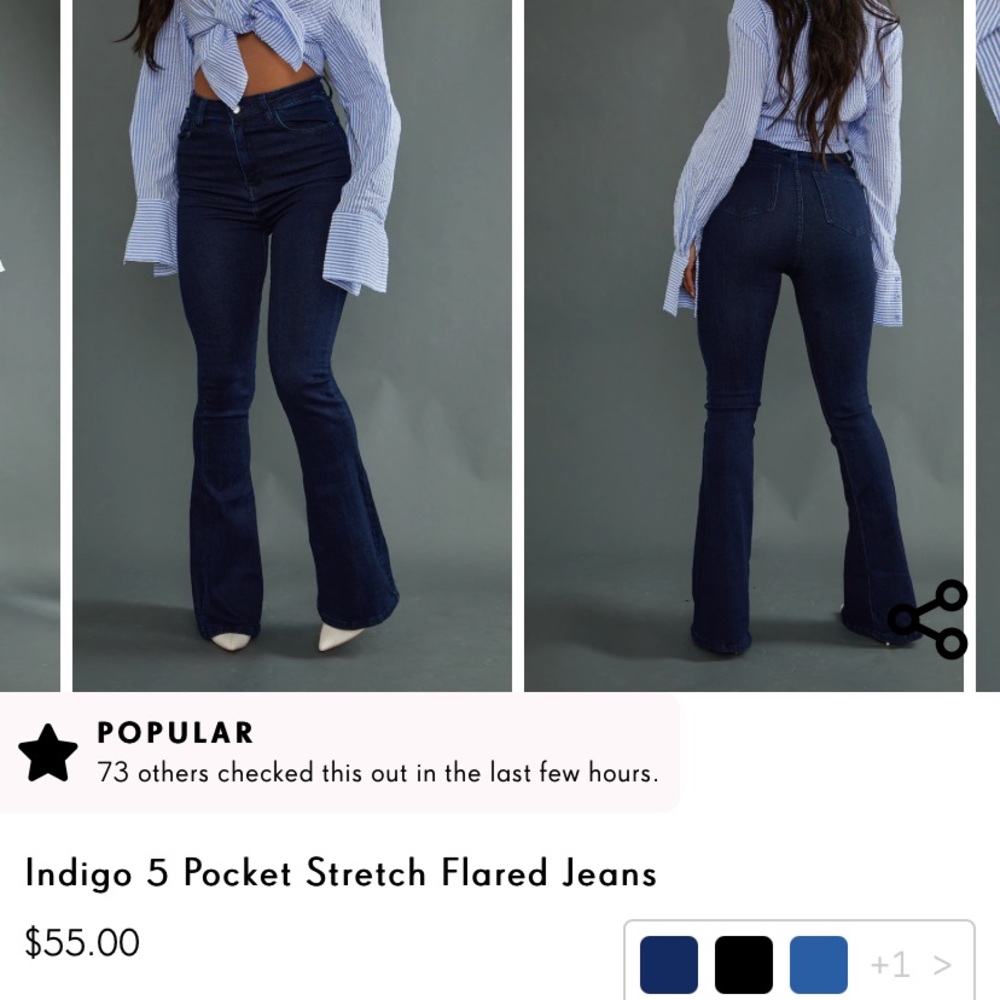 PrettylittleThing bootcut Jeans